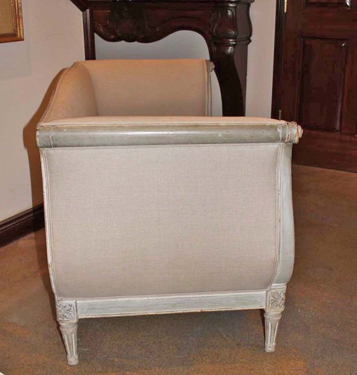 An 18th c. French Rococo-Neoclassical Transitional Settee Sofa 3