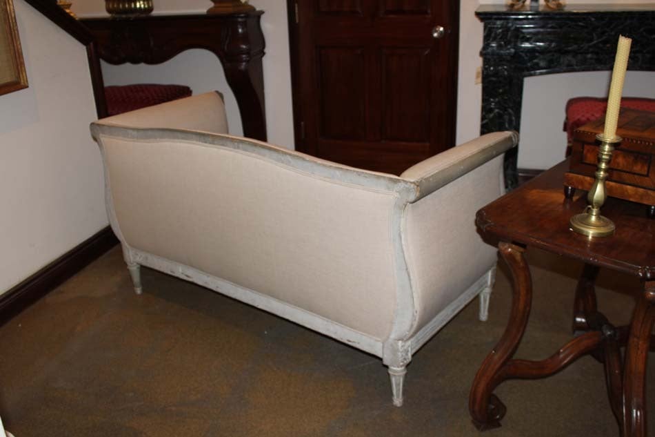 An 18th c. French Rococo-Neoclassical Transitional Settee Sofa 4