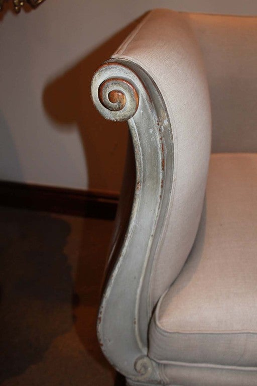 An 18th c. French Rococo-Neoclassical Transitional Settee Sofa 6