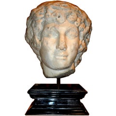A 4th c. Roman Marble Bust of the Bythinian Youth Antinous