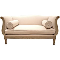 An 18th c. French Rococo-Neoclassical Transitional Settee Sofa
