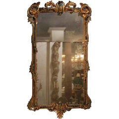 Early 18th Century Italian Regence Polychrome and Parcel-Gilt Mirror 12