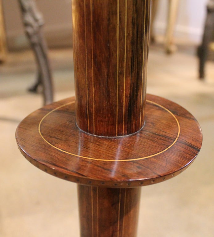 19th Century Charles X Walnut and Satinwood Parquetry Side Table For Sale 3