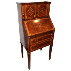 Child's 18th Century, Dutch Marquetry and Parquetry Secretaire