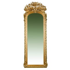 19th Century Carved Giltwood Pier Mirror