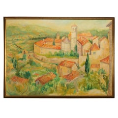 Mid 20th Century Oil on Board of an Italian Landscape