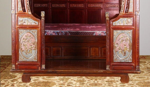 Gilt 19th Century Chinese Wedding Bed