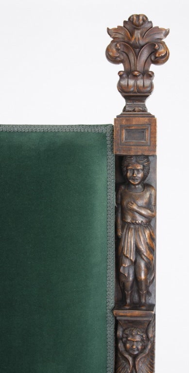 Mid 19th Century Continental Throne Chairs