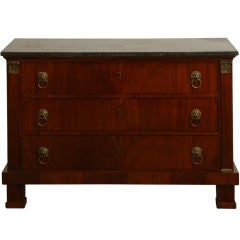 19th Century Marble Top Commode 19th Century Marble Top Commode