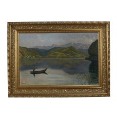 Early 20th Century Austrian Oil on Canvas, Signed