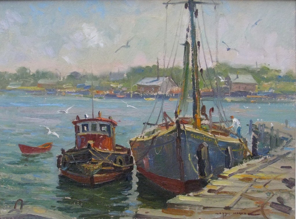 20th Century Oil on Board, Signed Wayne Morell