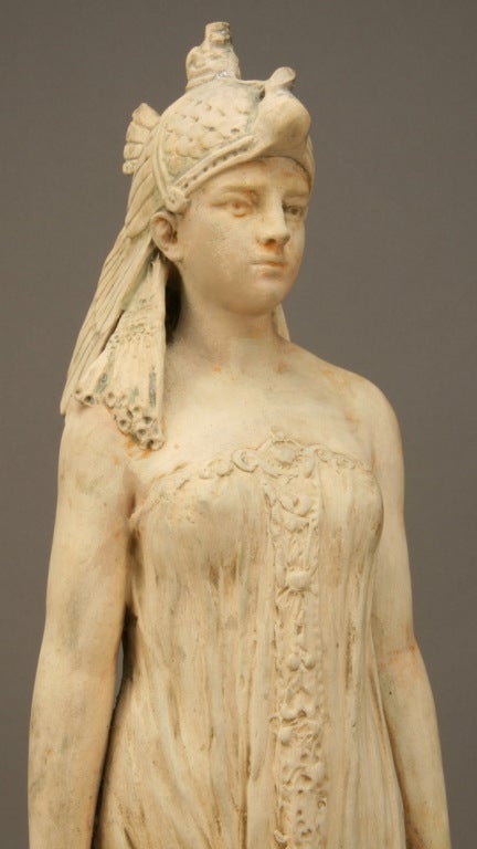 19th Century French Figural Terracotta Clock