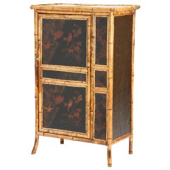 19th Century English Bamboo Cabinet