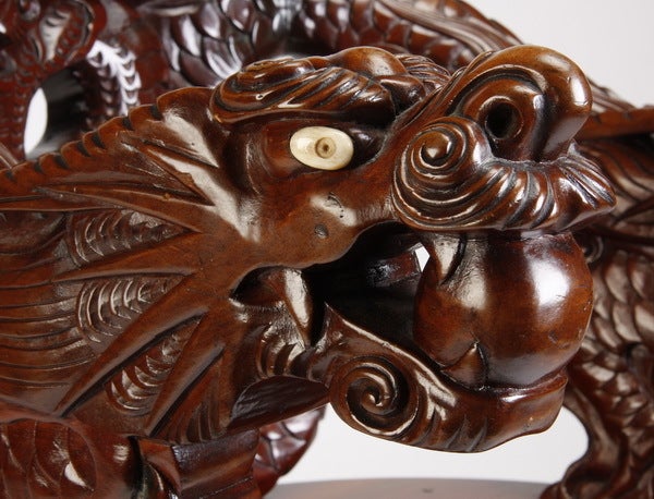 Chinese Carved Armchair with Ivory Accents 1