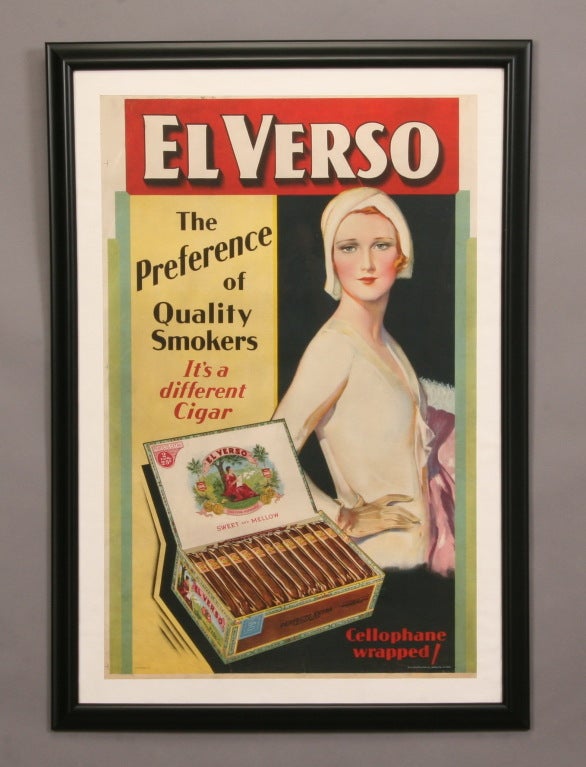 Framed Vintage Advertising Poster