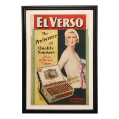 Framed Vintage Advertising Poster