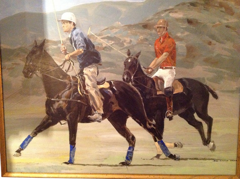 Equestrian, "Polo Ponies & Players" by Jack Martin Smith (1911-1993), 20th C