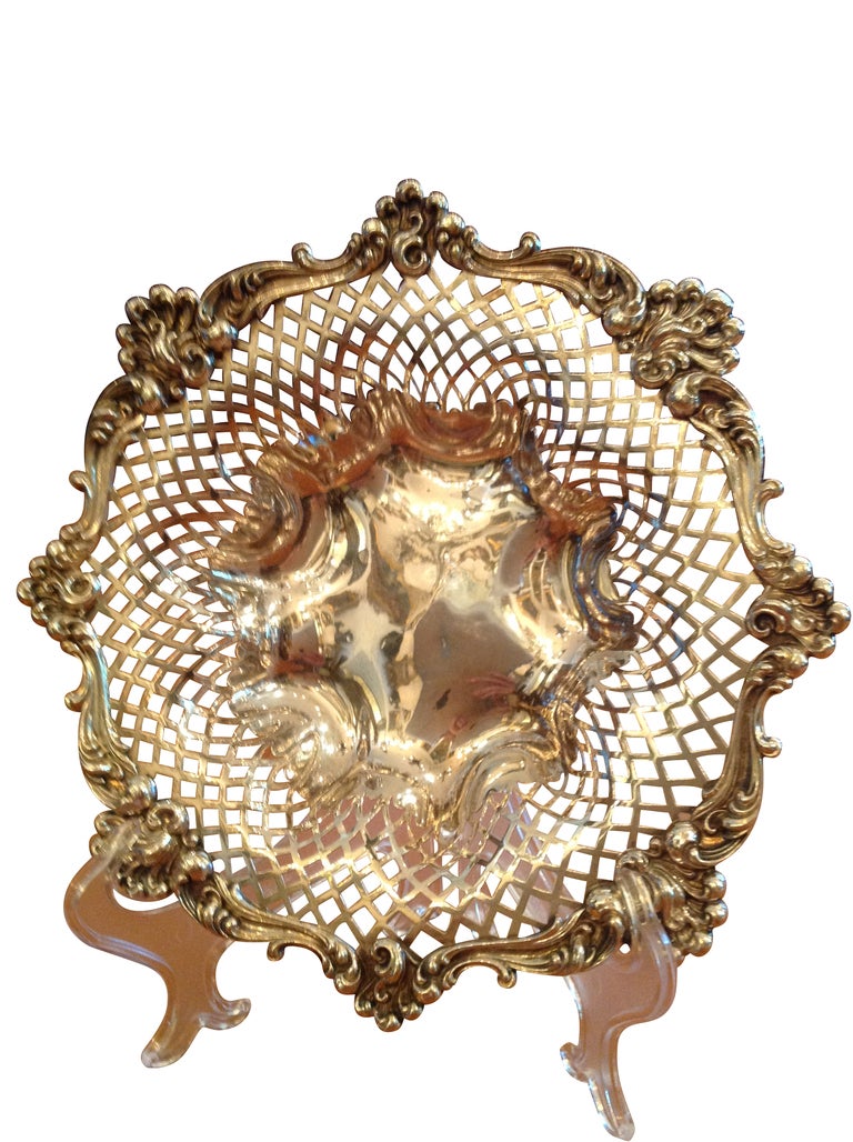 Pair of Sterling Silver BonBon Dishes, J.E. Caldwell, USA, 20th Century