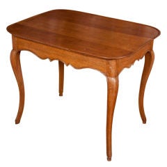 Antique French Table, Desk, Side, End, Tea With Dish Top 
Drawer, 19th Century