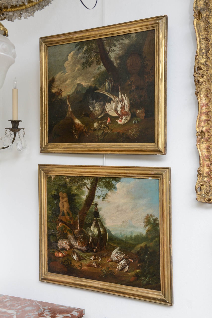 Pr Gamepiece Composition of Slaughtered Fowl, Pheasant, Ducks, 18th Century