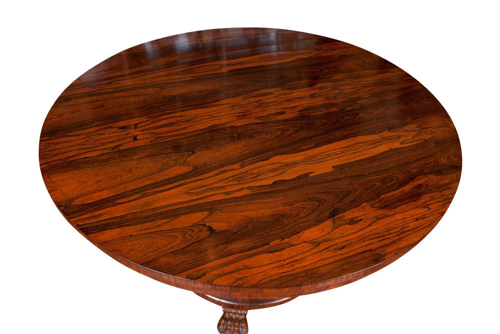 English Regency Center or Dining Tilt Top Table, 19th Century In Good Condition For Sale In West Palm Beach, FL