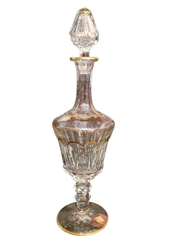 St Louis Crystal Decanters with Gold Trim. Excellence Design.  $ 2,000. EACH