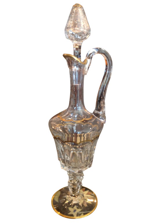 Pair of St. Louis Crystal Decanters, Excellence Design, SOLD EACH 2