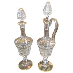 Pair of St. Louis Crystal Decanters, Excellence Design, SOLD EACH