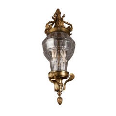 French Bronze Lantern, Ceiling Fixture, Chandelier, 19th Century