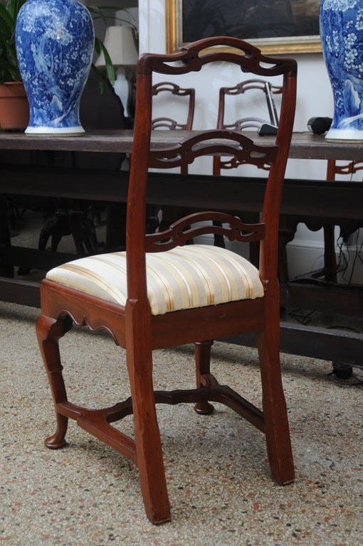 Pair of American Mahogany Side, Pull Up  Chairs, 19th century, WILL SPLIT For Sale 3