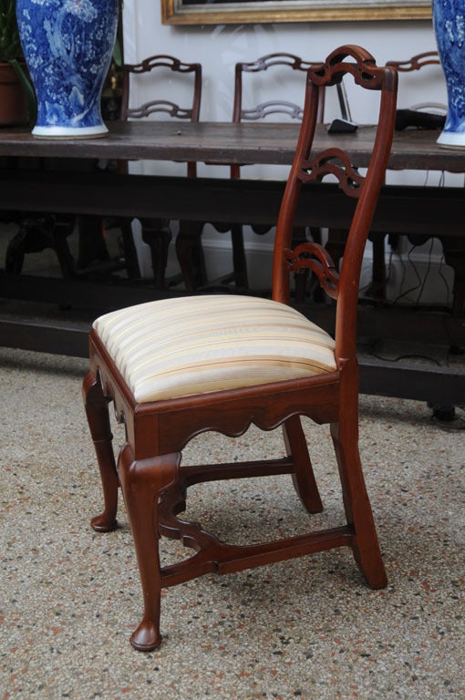 Pair of American Mahogany Side, Pull Up  Chairs, 19th century, WILL SPLIT For Sale 2