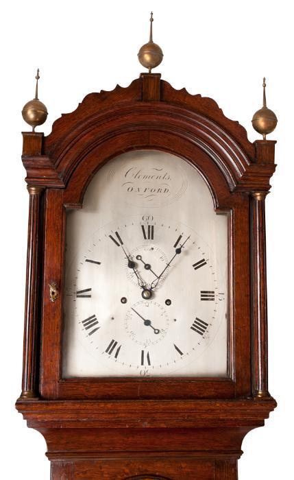 18th Century and Earlier English Oak Tall Case Clock