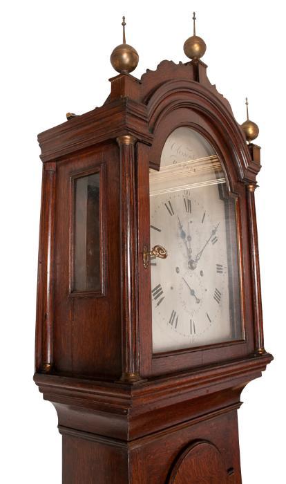 English Oak Tall Case Clock 1