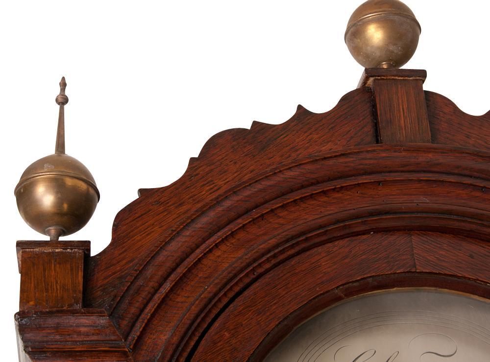 English Oak Tall Case Clock 2