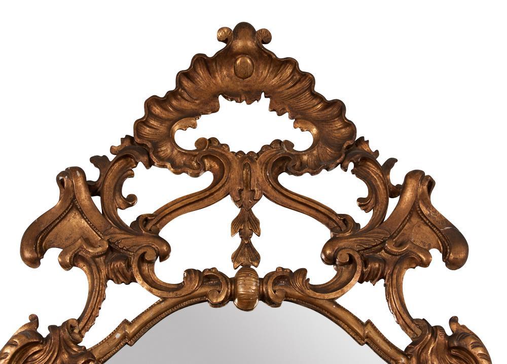 French carved and gilded Rococo style pier mirror with shell decoration on the lower section, original restored finish

Originally $ 7,950.00

PLEASE VISIT OUR SITE FOR ADDITIONAL SPECIALS