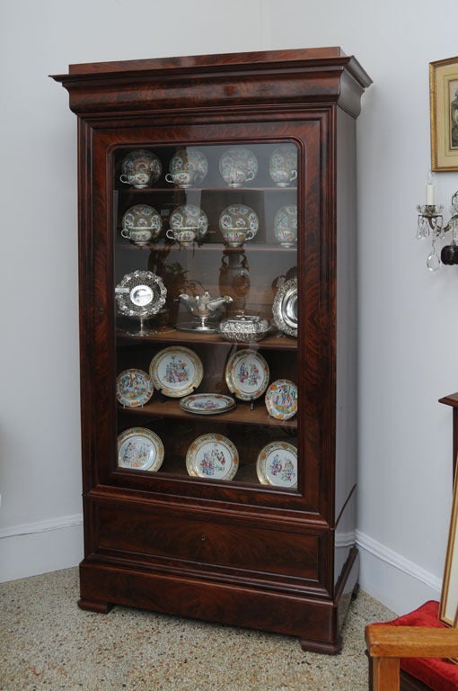 English Bookcase, Curio, China, Display, Vitrine Cabinet, 19th century
