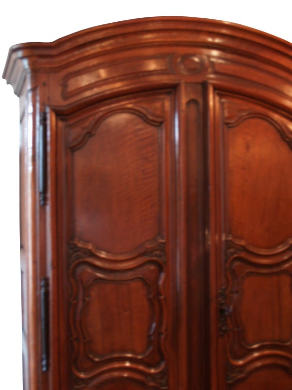 French Armoire made of Fruitwood, Original Finish and Hardware.