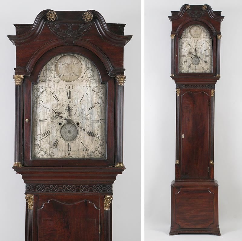 Important Geo III Tall Case, Grandfathers Clock, 18th Century
