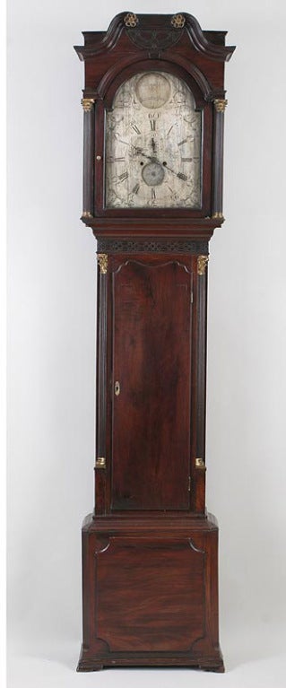 English Important Geo III Tall Case, Grandfathers Clock, 18th Century For Sale