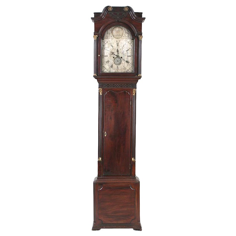 Important Geo III Tall Case, Grandfathers Clock, 18th Century For Sale