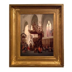 Used Painting: Oil on Canvas, s.l.r., "B. Neyt 1867", ( 1844-1875 )