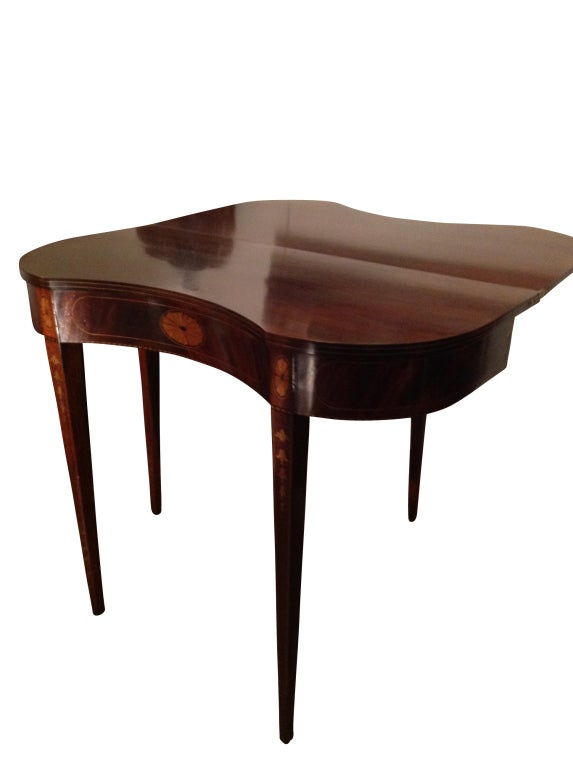 Mahogany Hepplewhite Card / Console, End, Sofa, Game Table, 19th Century For Sale