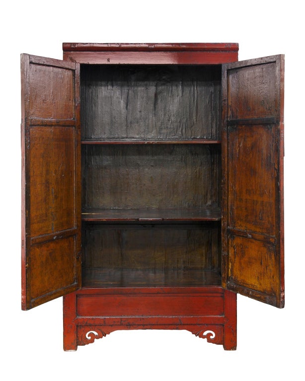 A red lacquer cabinet