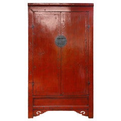 A red lacquer cabinet