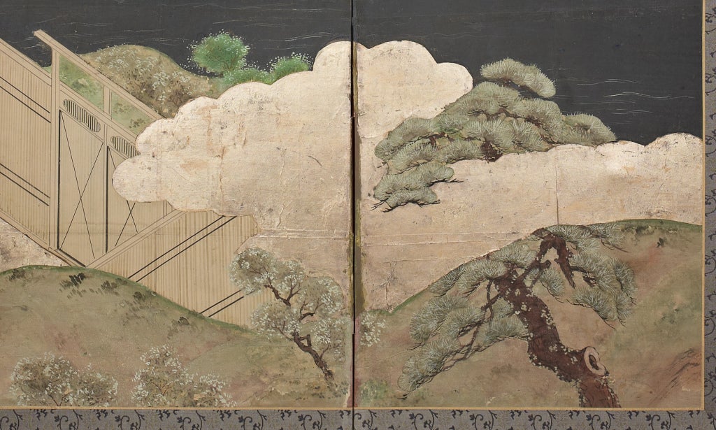 A six-panel Japanese screens (byobu) 1