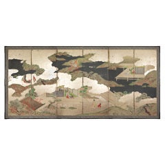 A six-panel Japanese screens (byobu)