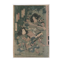 Kiyomasa And Mitsuyoshi by Utagawa Kunisada II