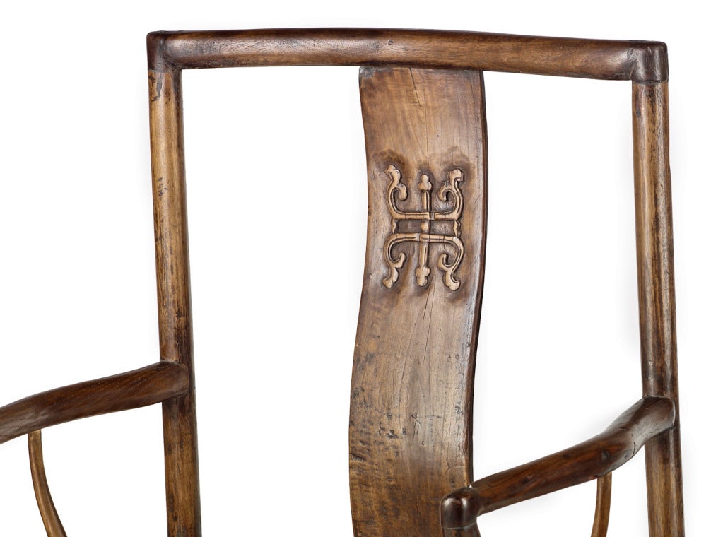 A pair of southern official's hat armchairs