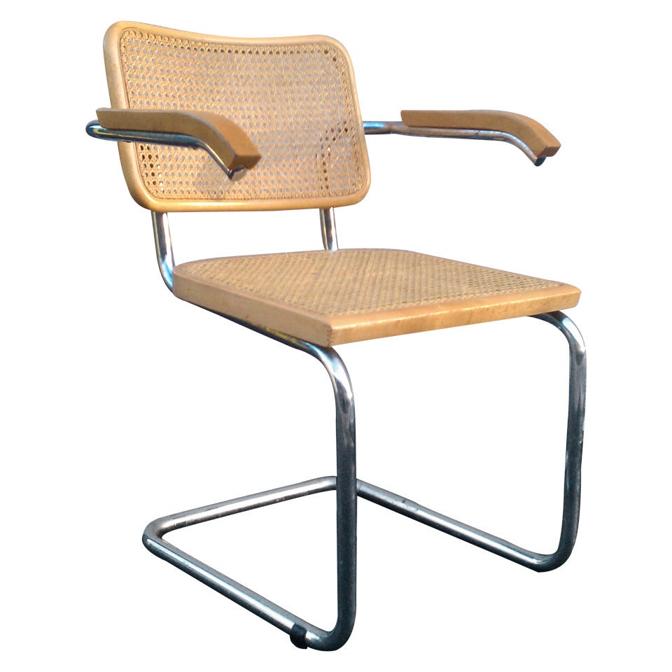Midcentury Marcel Breuer Cane "Cesca" Chair