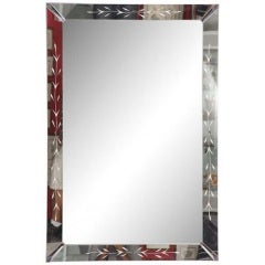 Gorgeous Art Deco Etched Mirror